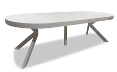 Table extensible ronde Aphista en blanc
