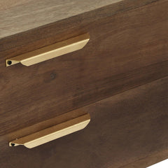 Tables basse Firmin Bois et Métal Or