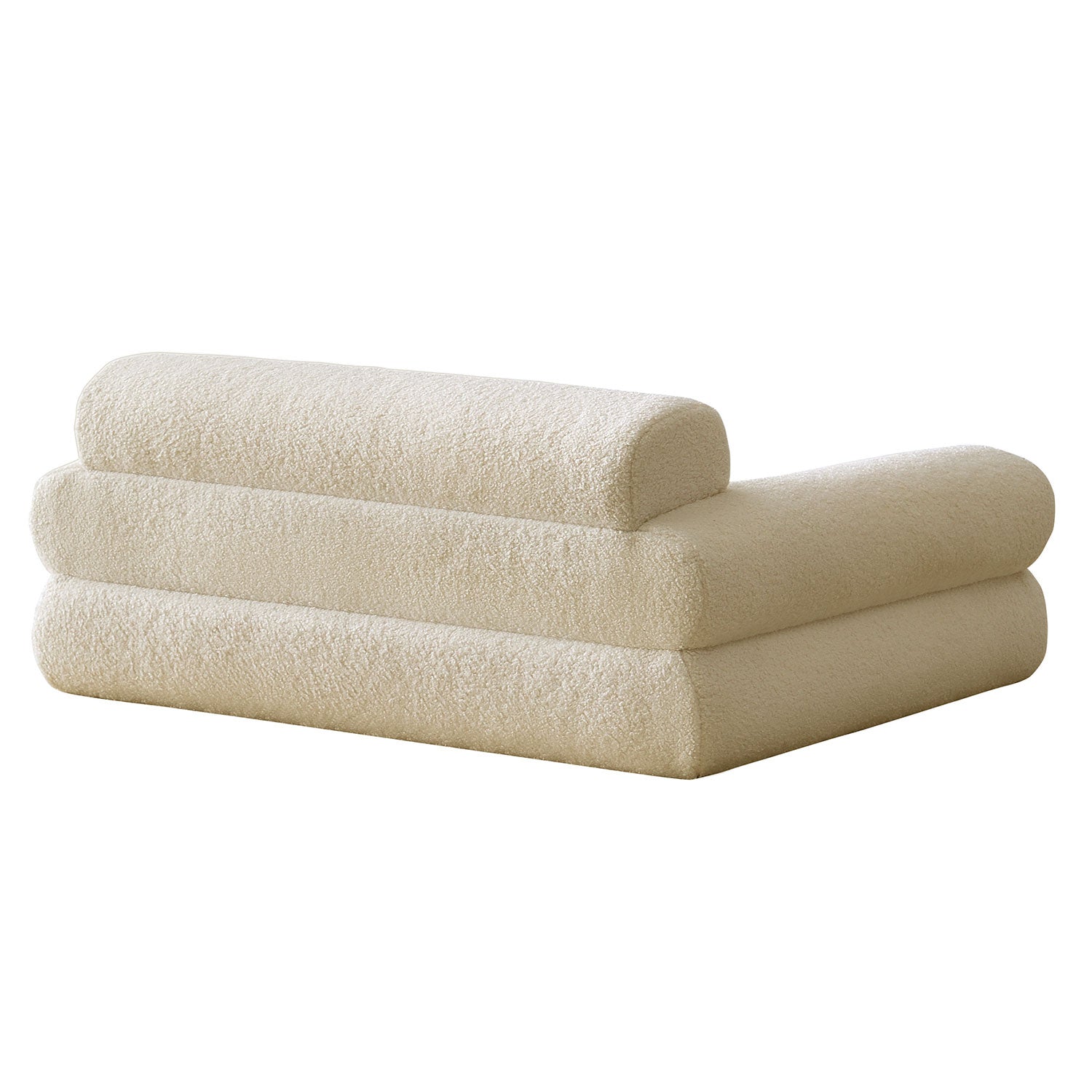 Canapé pour chien et chat Titou 50x80 Tissu Bouclette Crème
