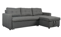 Canapé d'angle convertible Toledo Tissu Gris