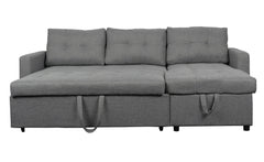 Canapé d'angle convertible Toledo Tissu Gris
