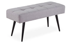 Banquette Vanina Tissu Gris Clair