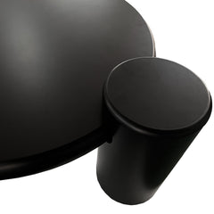 Table basse Abdeli ronde asymétrique noire 100cm