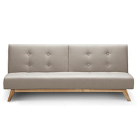 Canapé clic-clac scandinave convertible beige