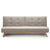Canapé clic-clac scandinave convertible beige