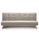 Canapé clic-clac scandinave convertible beige