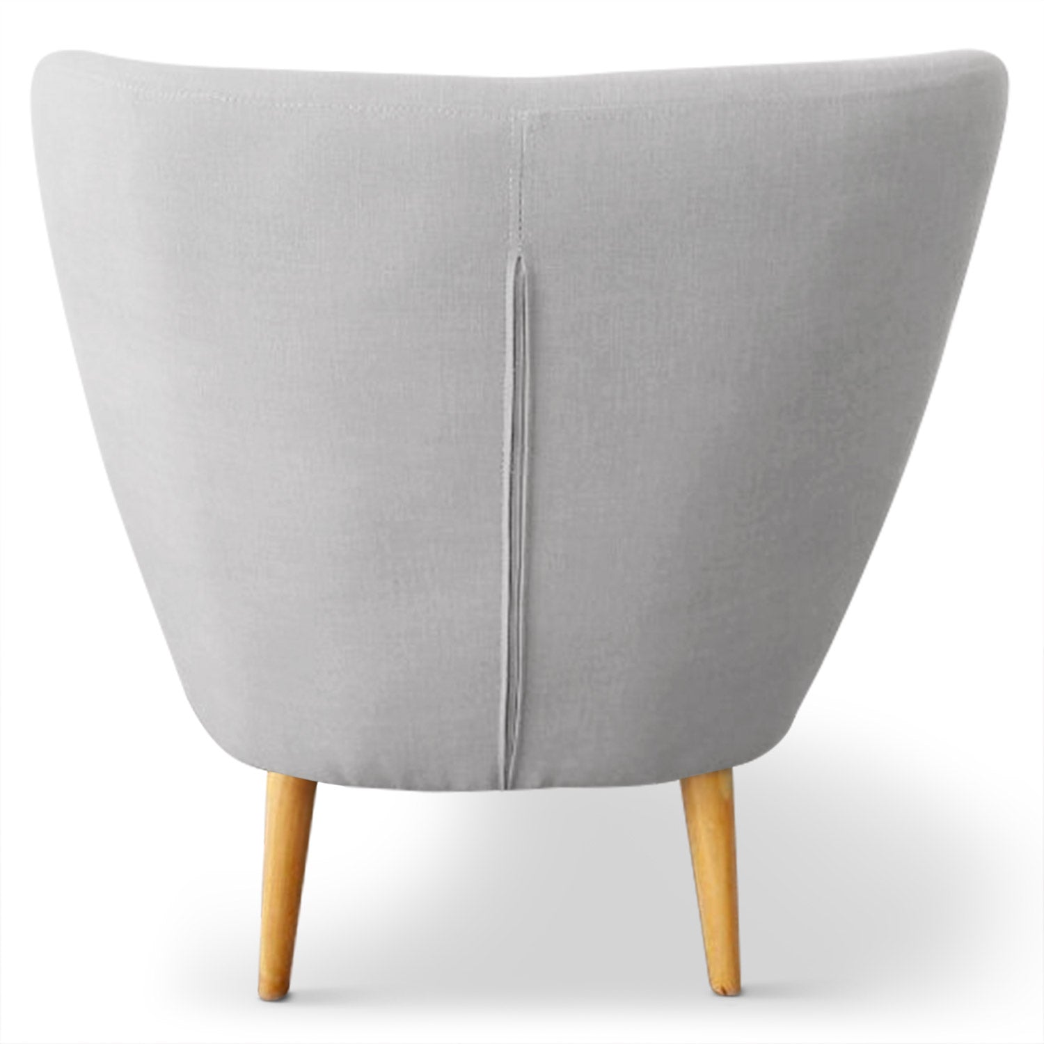 Fauteuil scandinave Molly Tissu Gris
