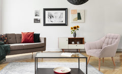 Fauteuil Anatan en tissu beige scandinave
