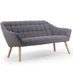 Canapé 3 places scandinave en tissu gris clair