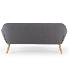 Canapé 3 places Scandinave Zentao Tissu Gris Clair