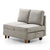Banquette convertible 2 places en tissu beige