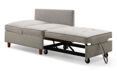 Banquette convertible 2 places Billin tissu beige