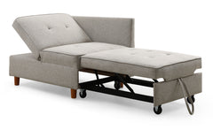 Banquette convertible 2 places Billin tissu beige