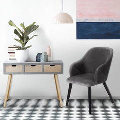 Lot de 2 fauteuils Liberto Velours Gris