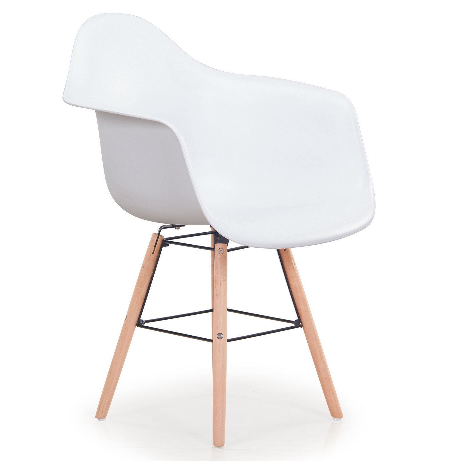 Lot de 4 chaises scandinaves Ralf Blanc