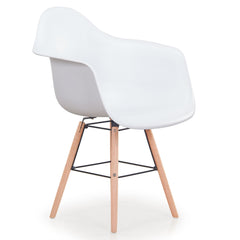 Lot de 4 chaises scandinaves Ralf Blanc