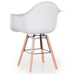 Lot de 4 chaises scandinaves Ralf Blanc