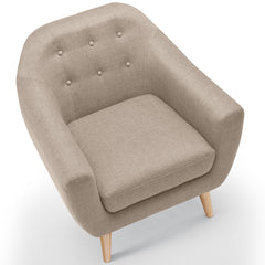 Le fauteuil Savoy beige, fauteuil style scandinave 