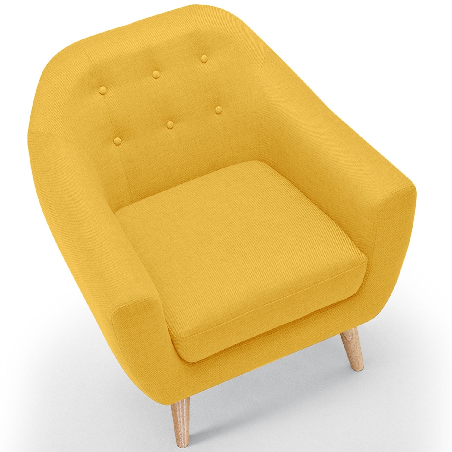 Le fauteuil Savoy jaune, fauteuil style scandinave 