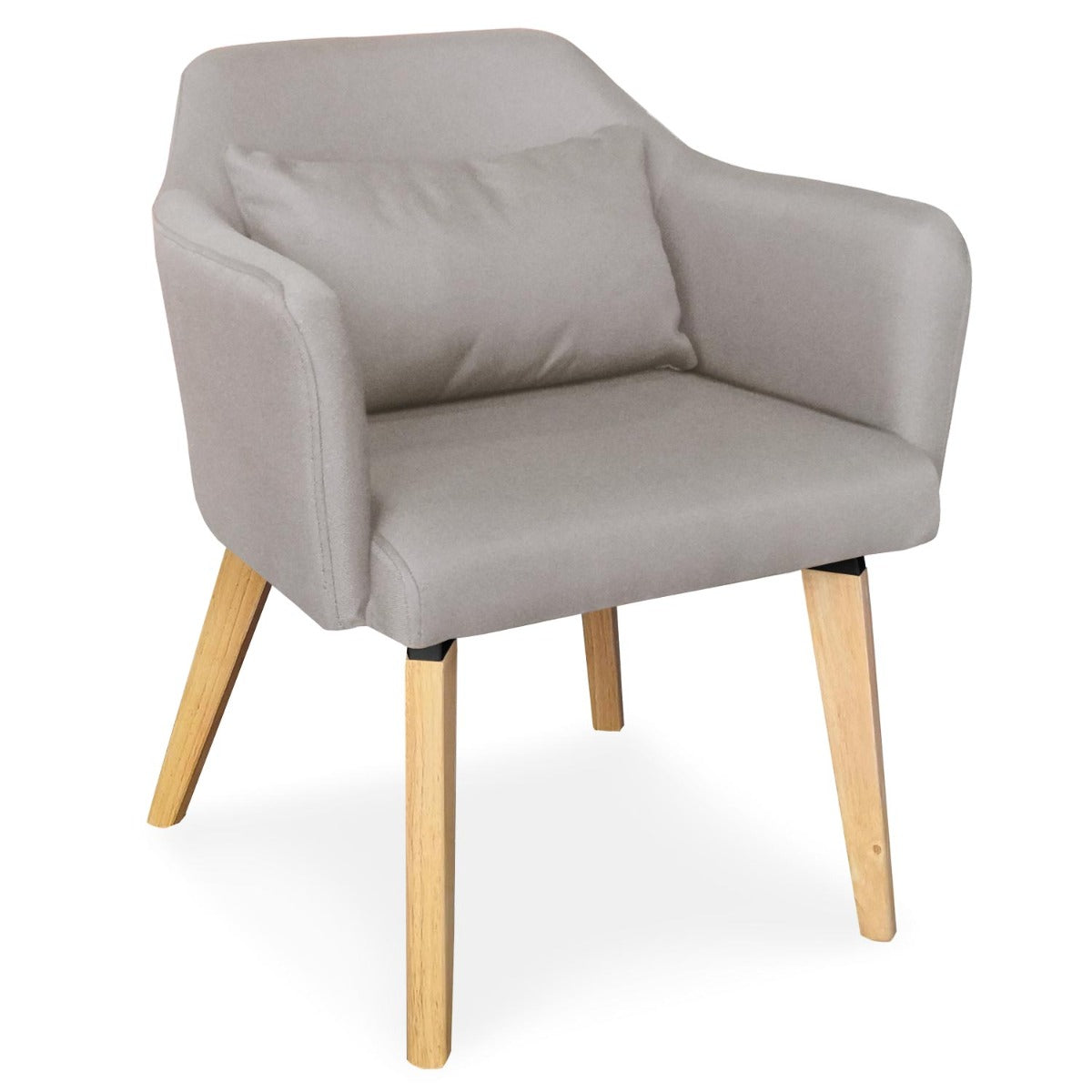 Chaise / Fauteuil scandinave Dantes Tissu Beige