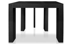 Table console extensible 200cm moulures orientales Nassau Morocco Noir mat