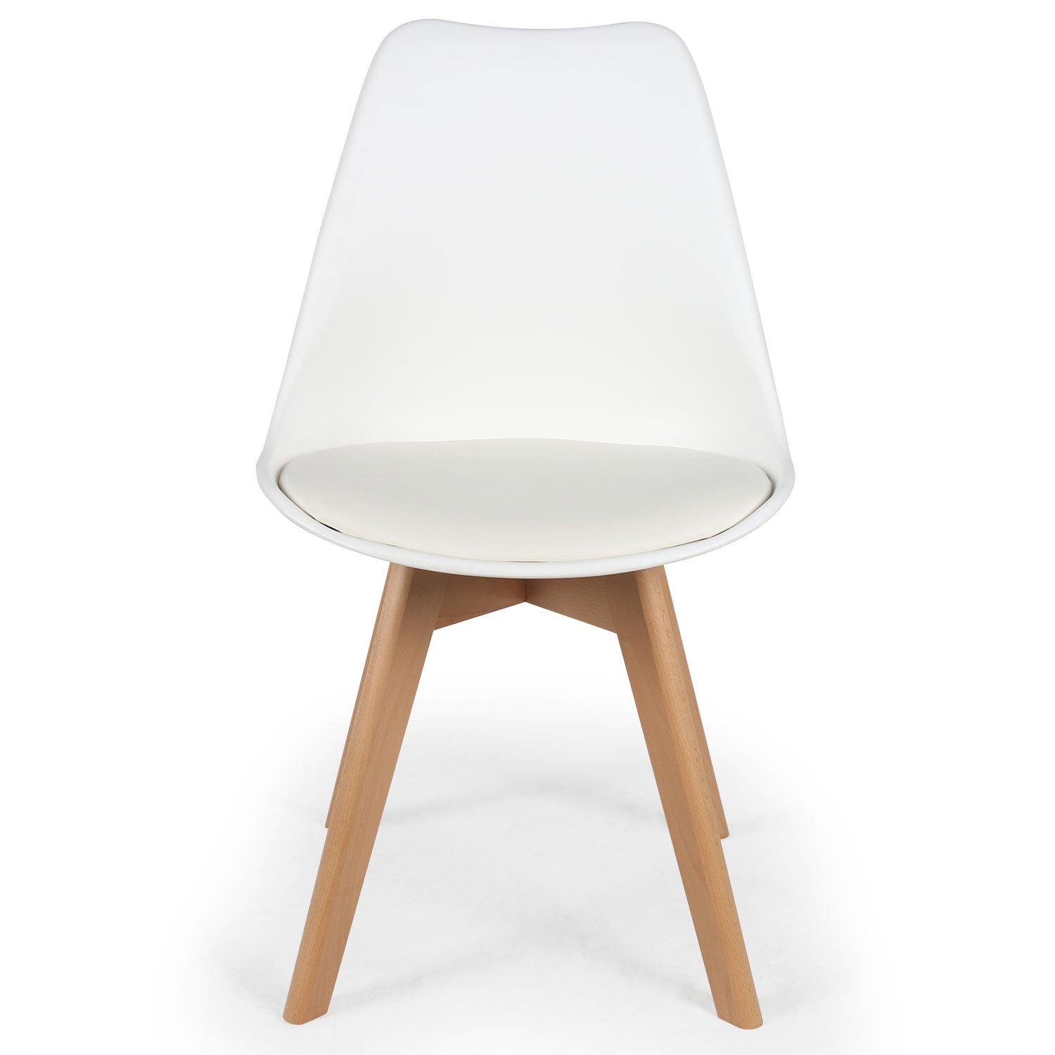 Lot de 2 chaises style scandinave Bovary Blanc