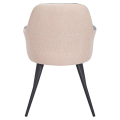 Chaise / Fauteuil Unika Tissu Gris et Beige