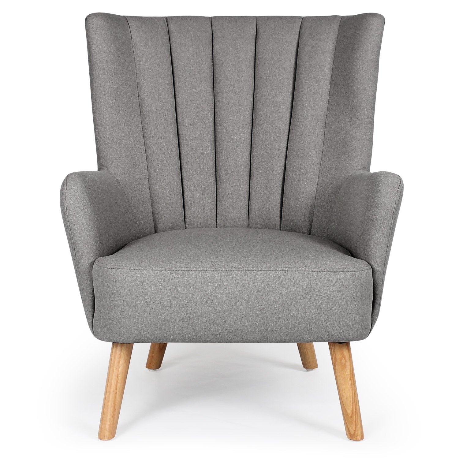 Fauteuil scandinave Vidal Gris
