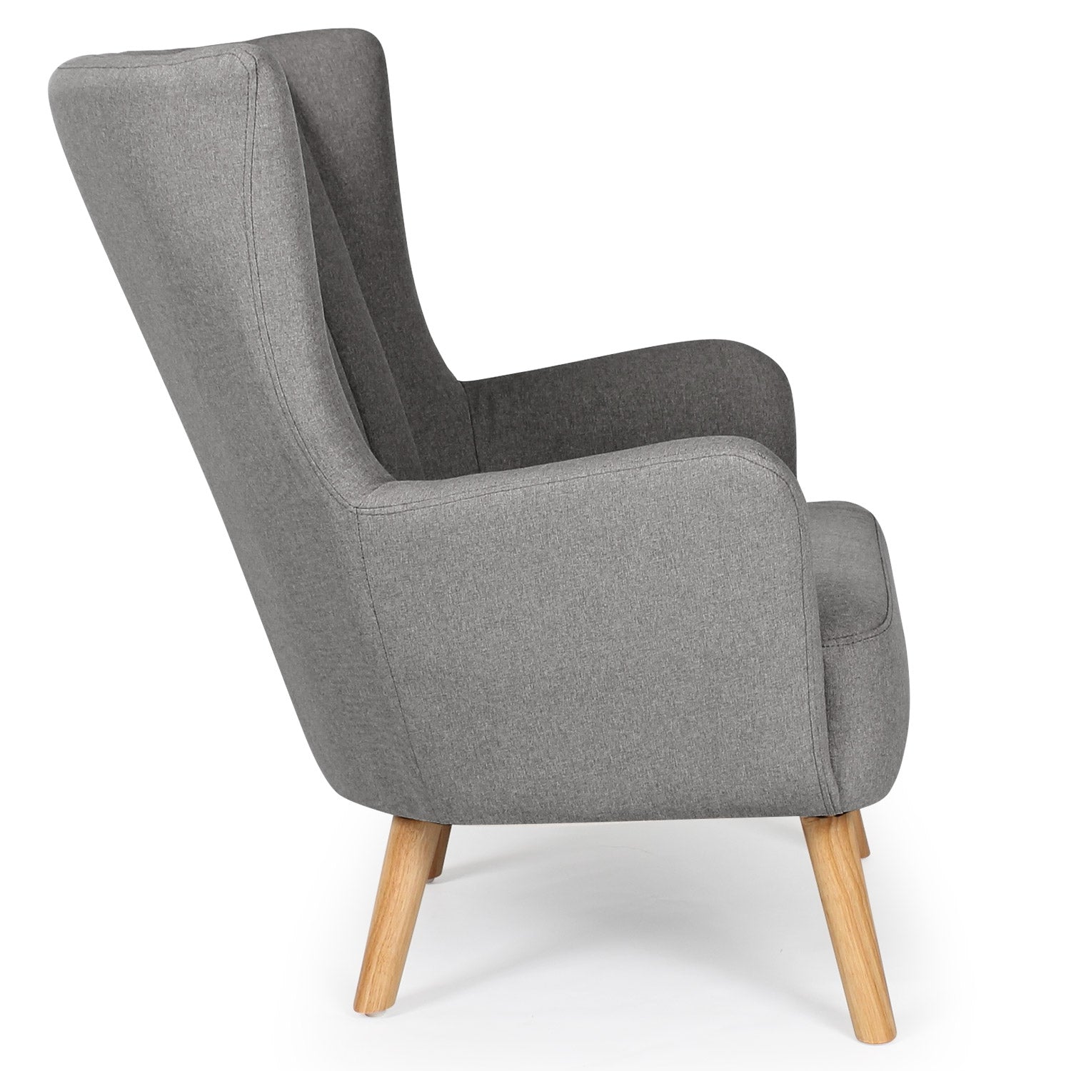 Fauteuil scandinave Vidal Gris
